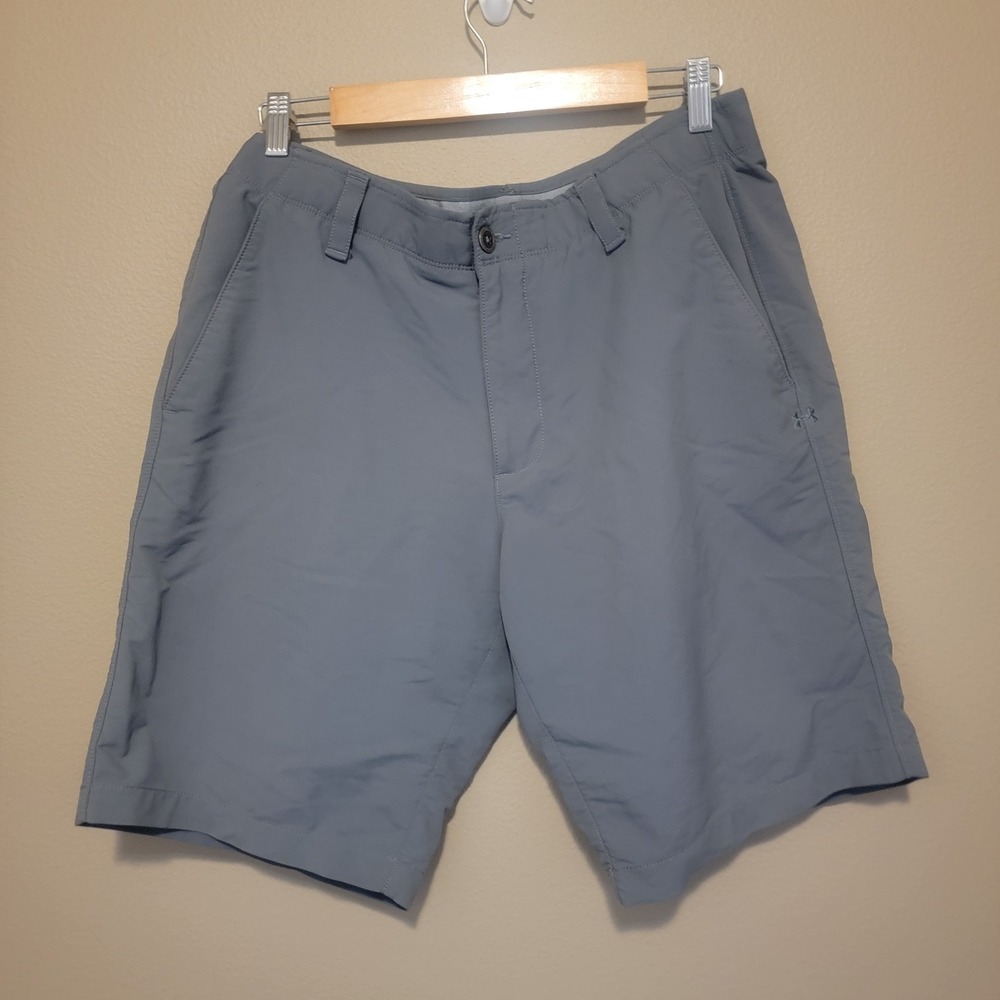 Under Armour Tech Flat Front Shorts (Men's‎ Size 34) Gray